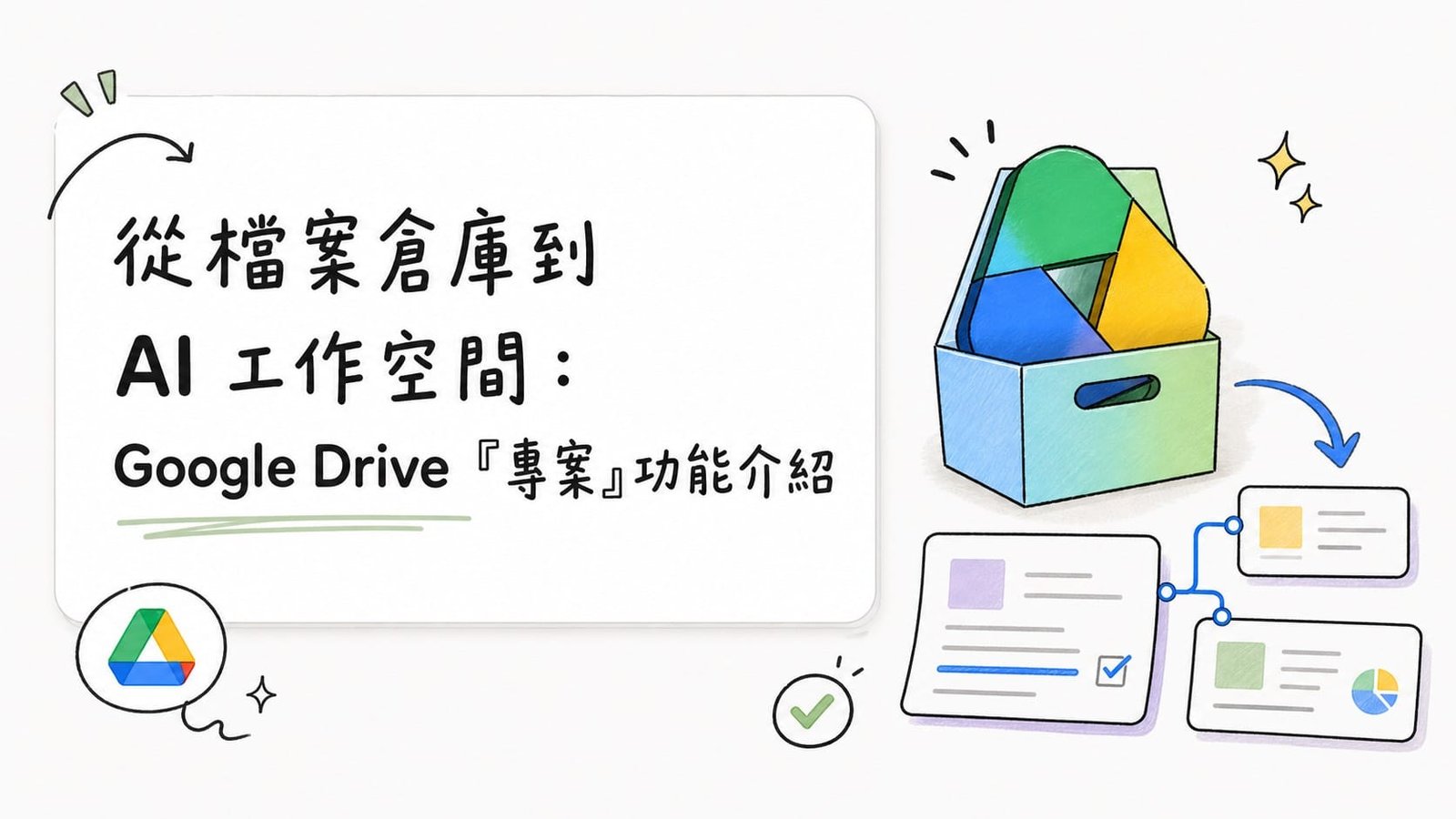從檔案倉庫到 AI 工作空間:Google Drive 『專案』功能介紹